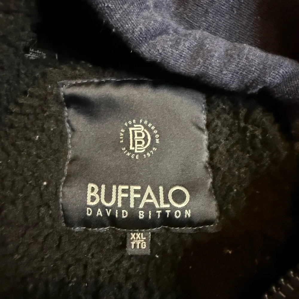 Buffalo David Bitton Blue Zip Up Sweater Knit Casual